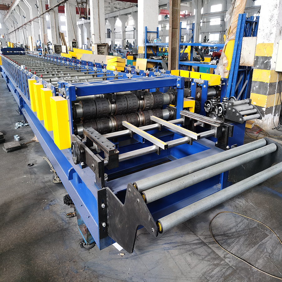Floor Metal Decking Machine Cold Roll Forming Double Deck 0.3mm-0.8mm
