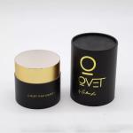 Custom Gold Stamping Logo Cosmetic Paper Tube Packaging For Perfume Candle