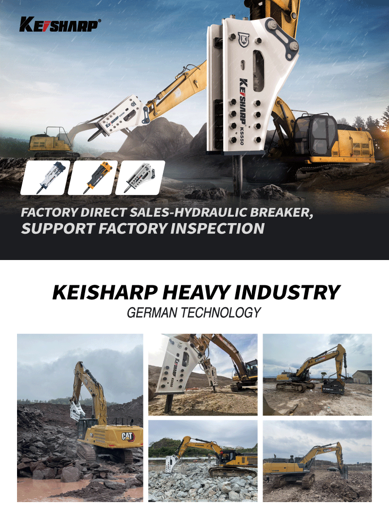 Excavator Drill Hydraulic Stone Breaker Heavy Equipment Parts