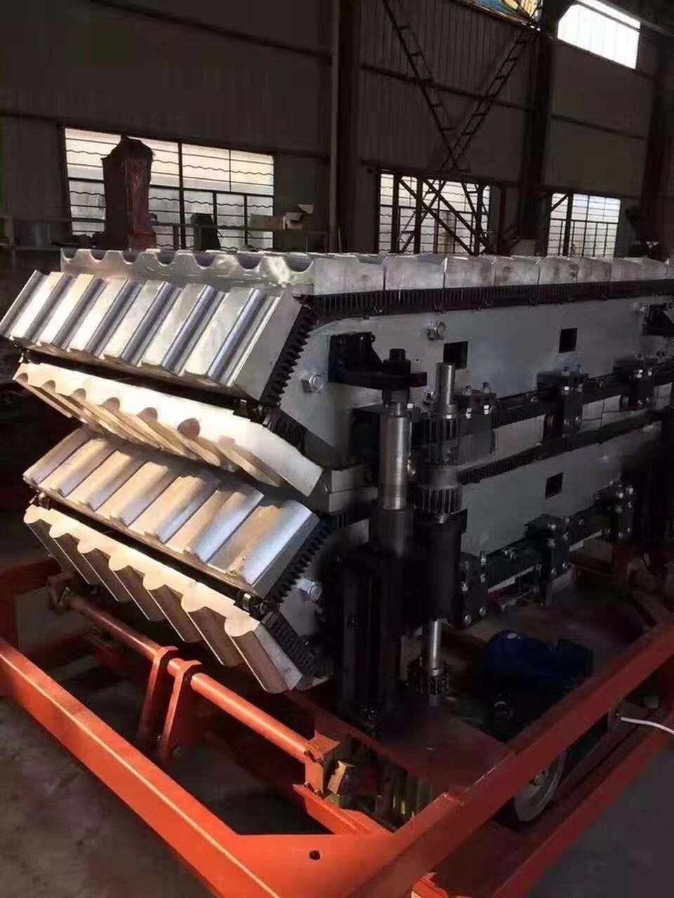 Plastic (PVC + PMMA/ASA) Wave Roof Tile Extrusion Production Line