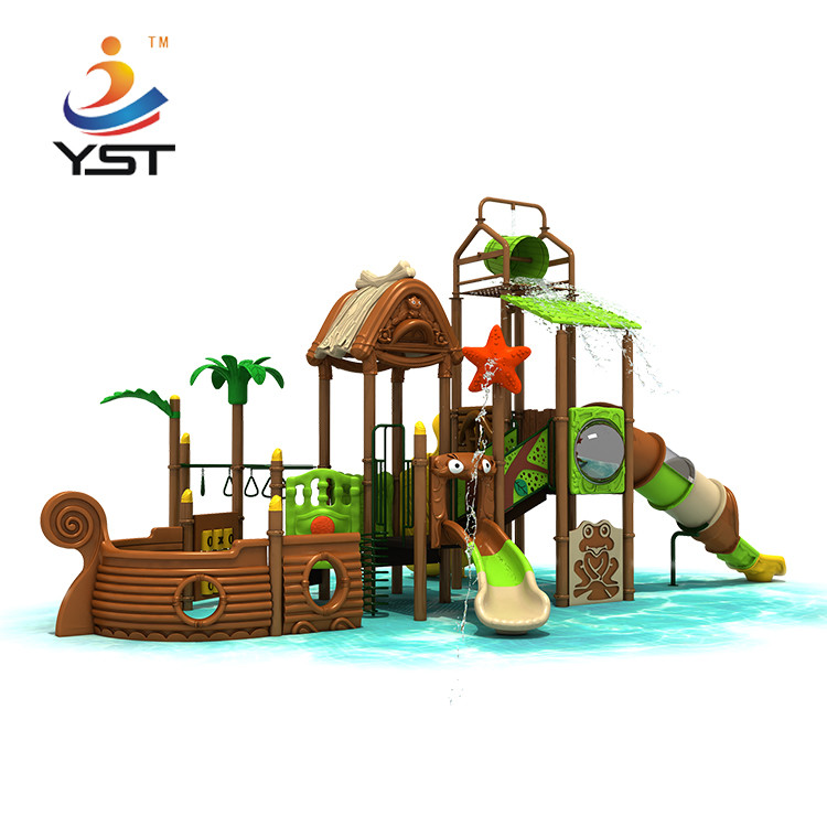 Anti Fade Kids Playground Slide Galvanized Pipe Kids Outdoor Play Slide
