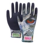 POPALM Outdoor Garden Gloves Digital Animal Print Latex Coated Breathable