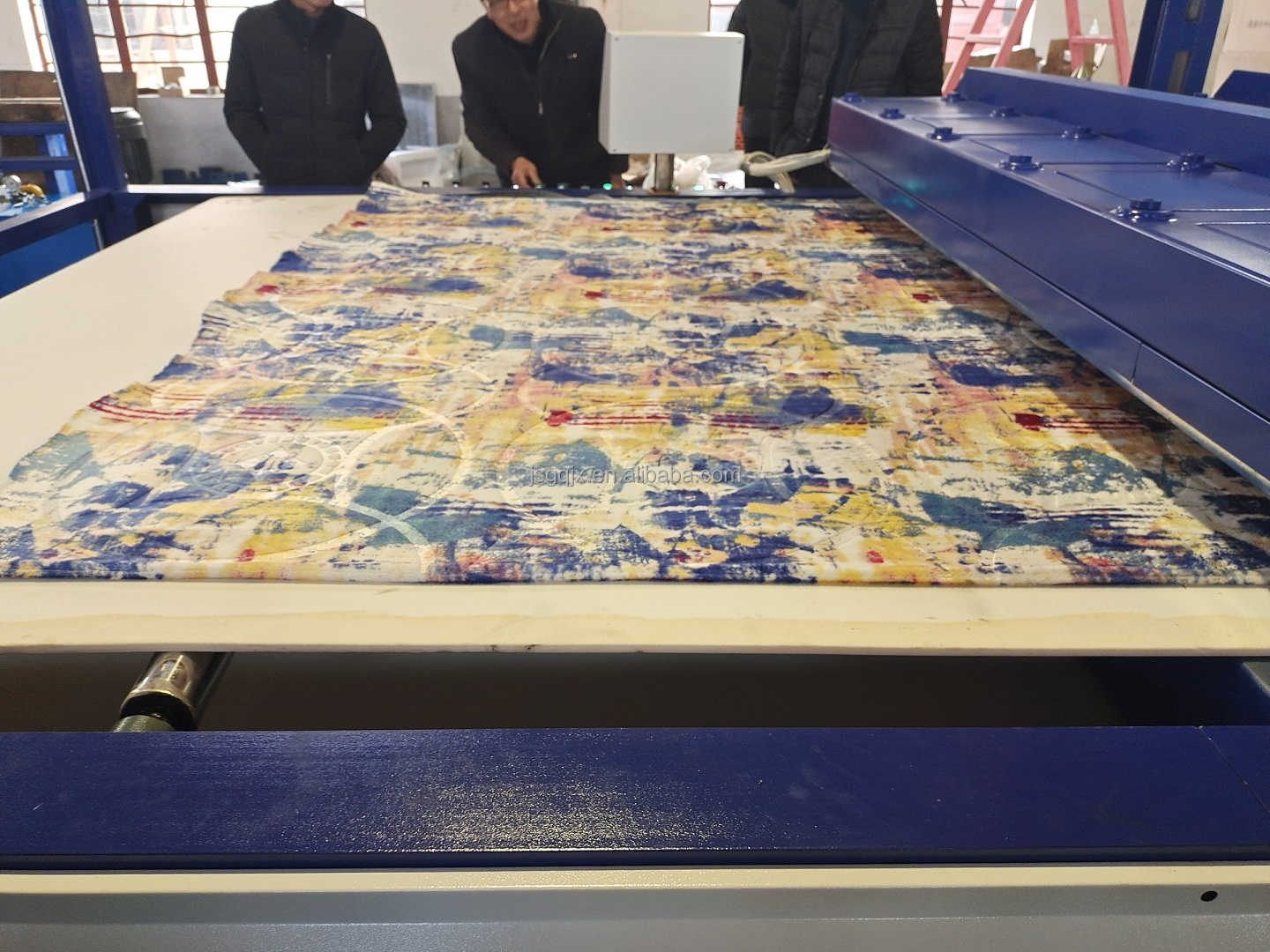45kw Installed Power Automatic Carpet Cutting Embossing Machine for Carpet Making