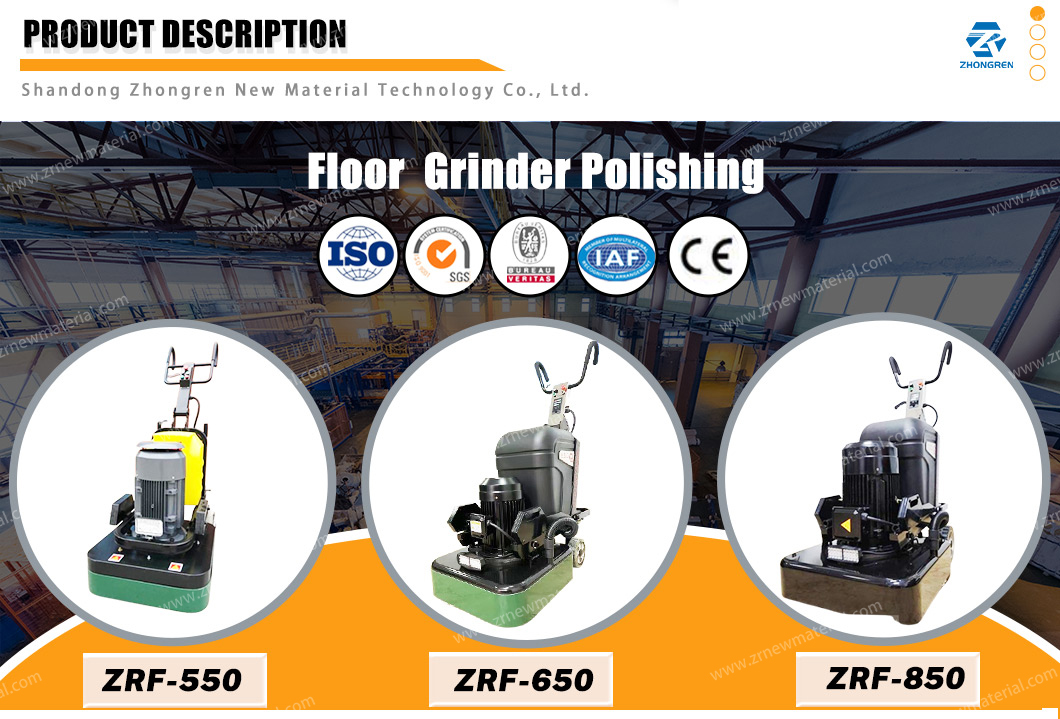 7.5KW/10P Concrete Floor Grinding Machine With Vacuum High Efficiency