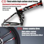 Full Suspension Carbon Steel Foldable Mountain Bicycles For Adults with 21 Speed
