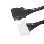 16Pin OBD2 Male to Female Extension Cable for Automotive Diagnostics