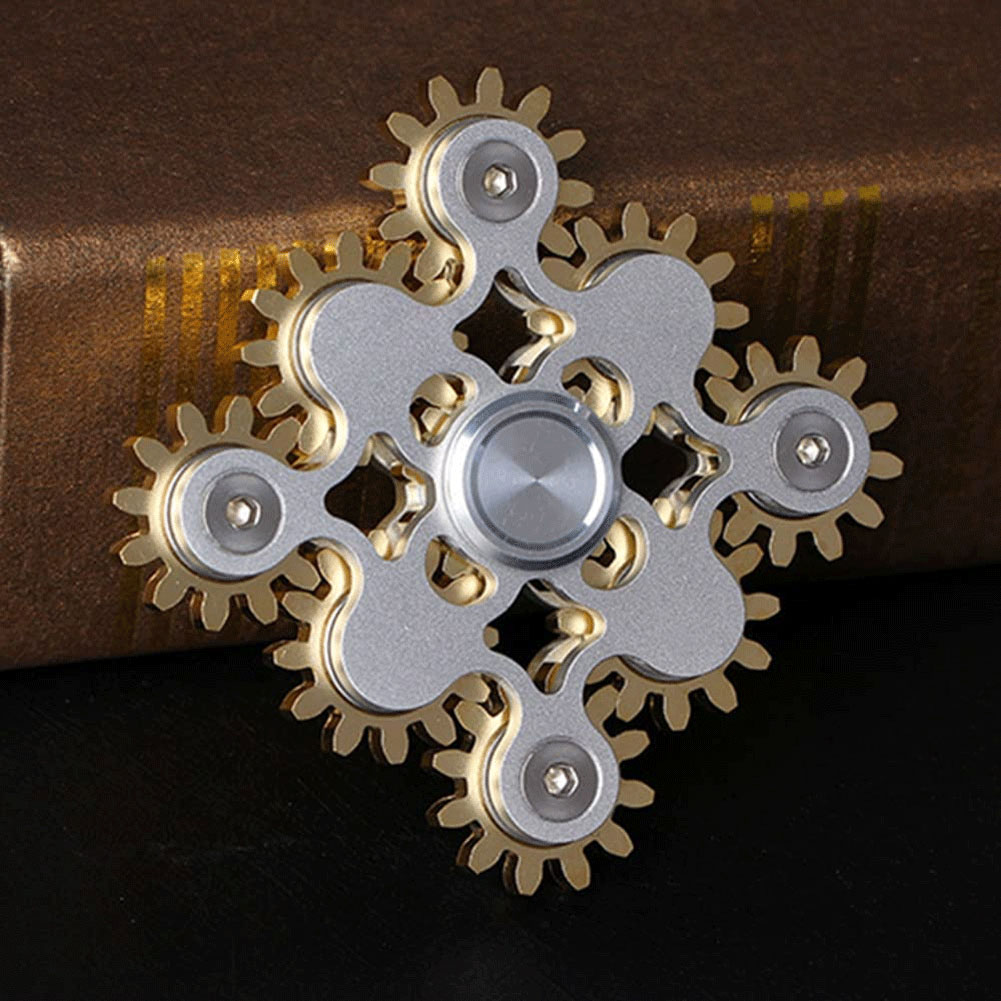Metal Nine Tooth Linkage Spinner Fidget Toy for Adults' Stress and Anxiety Relief