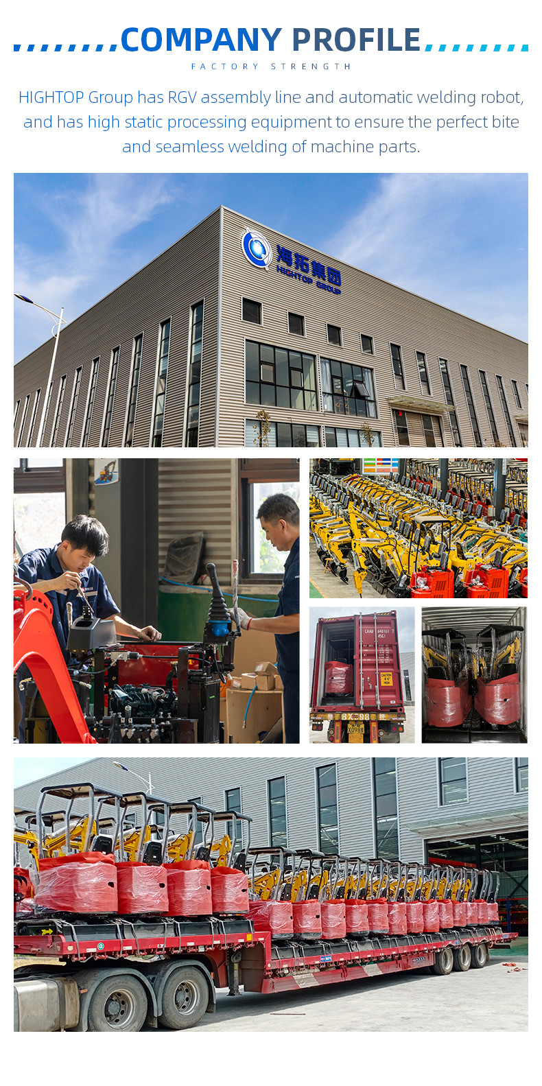 42mm Diameter Canopy Hightop Mini Excavator 1800kg Small Digging Machine