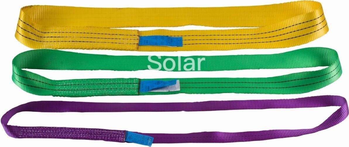 Factory Direct Price 1-24 Tons Polyester Round Sling High Quality Lifting Sling Webbing Sling Ratchet Lashing Strap
