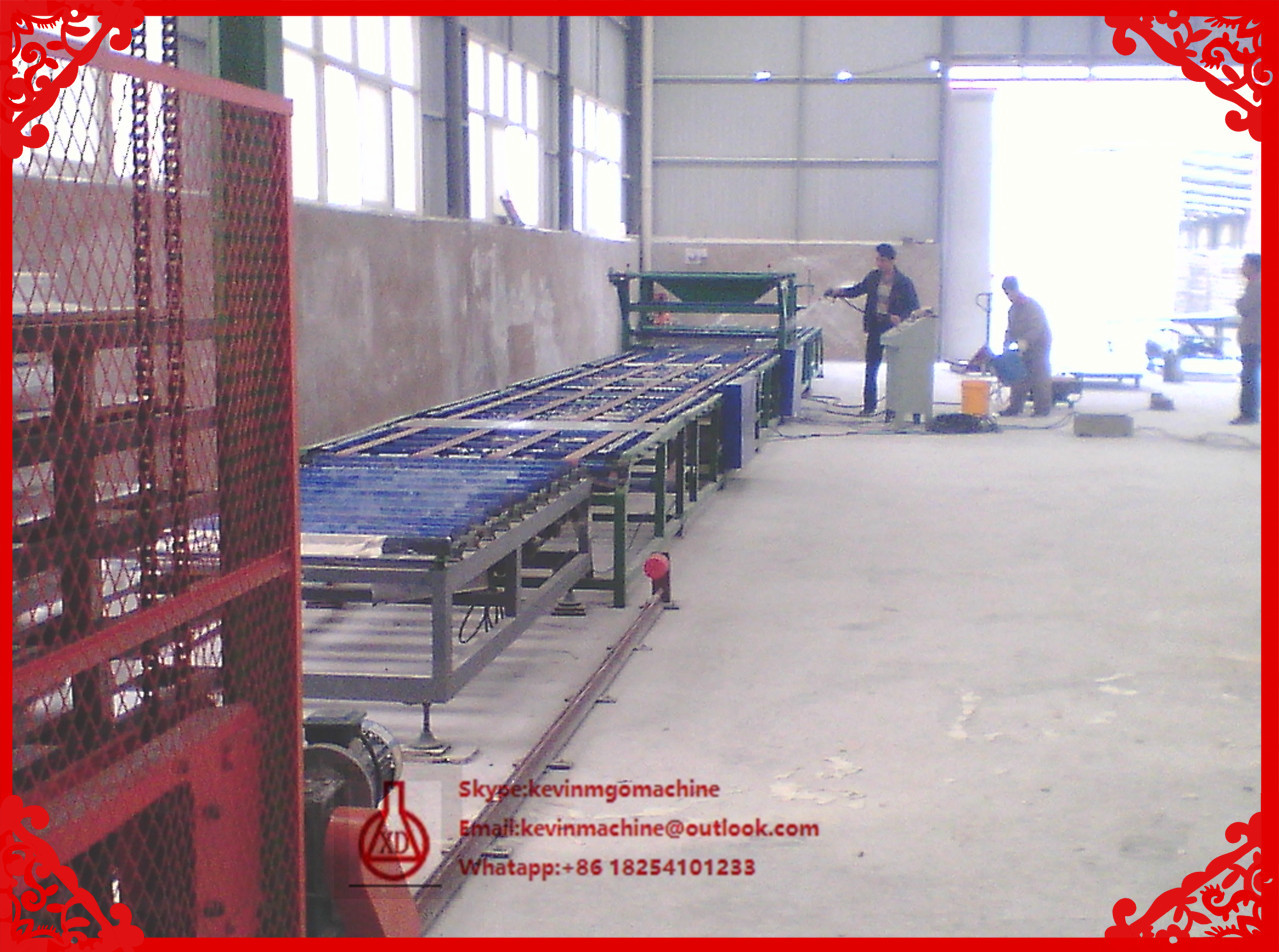 1500 Sheets Large Capacity Magnesium Oxide Board Production Line 1.15g/cm3 Ddensity