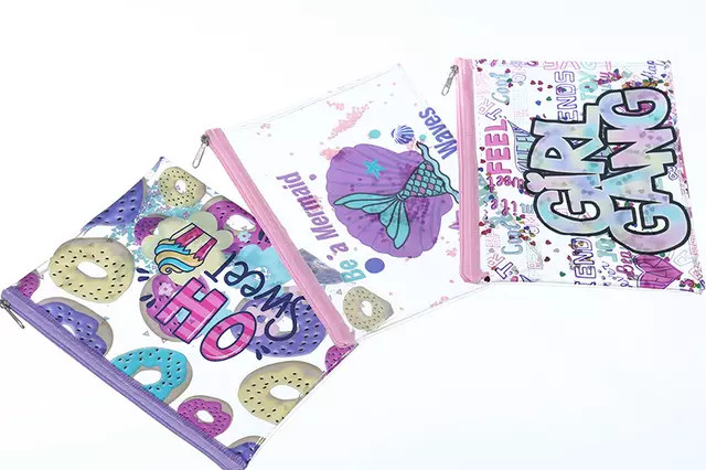 Girls Small Makeup Promotional Clear Cute PVC Cosmetic Bag