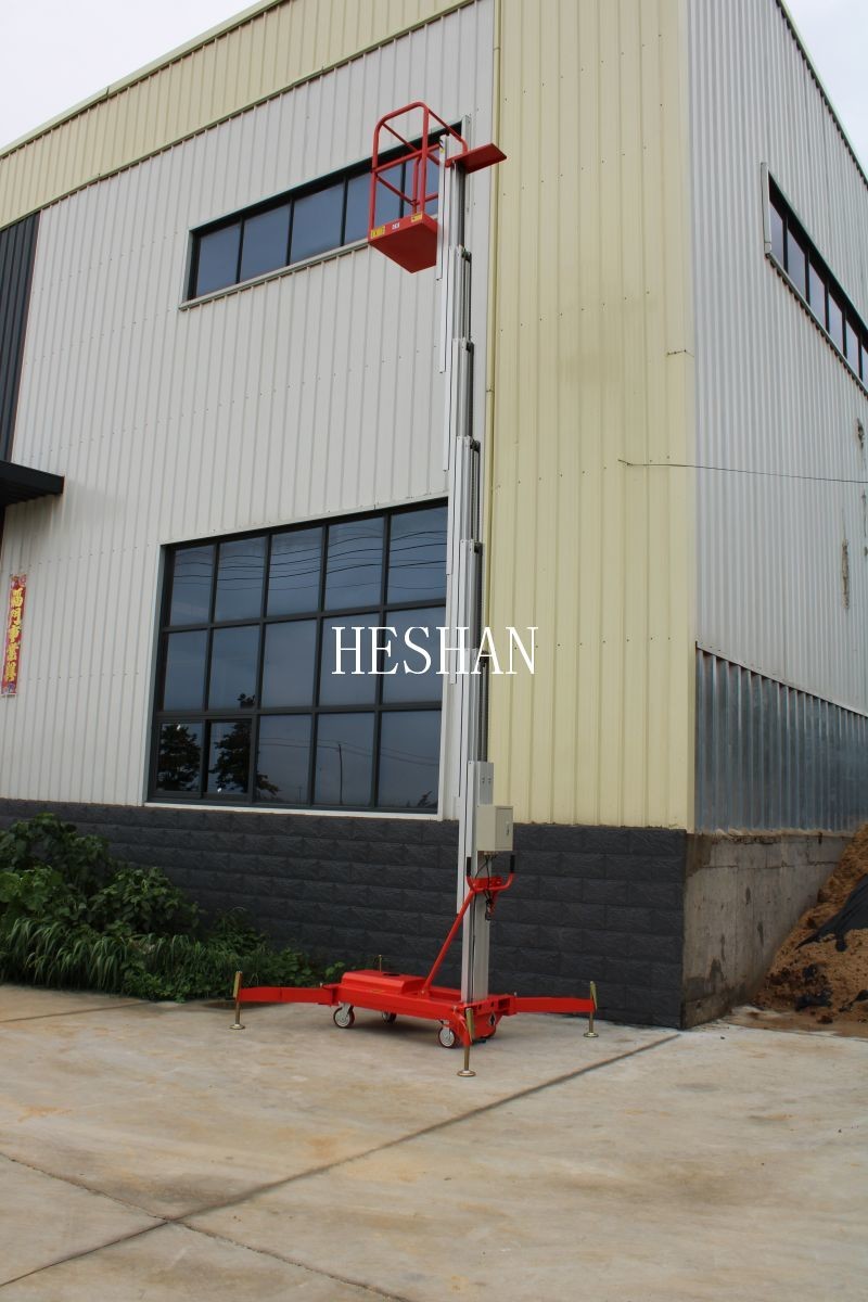 OEM Aluminium Vertical Mast Lift Hydraulic One Man Platform Lift
