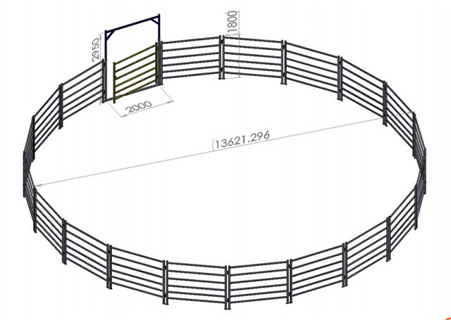 Anti Corrosion Steel Sheep Fence Panels / Goat Corral Panels 200-500g/M2 Zn Coat
