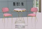 Gilded 60cm 75cm Wrought Iron Glass Coffee Table