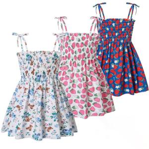 China Little Girls Rainbow Beach Sundress Children's Dress Clothing wholesale