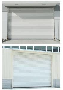 China 12X12m Exterior Steel Roller Shutter Door Metal Automatic Strong Windproof wholesale