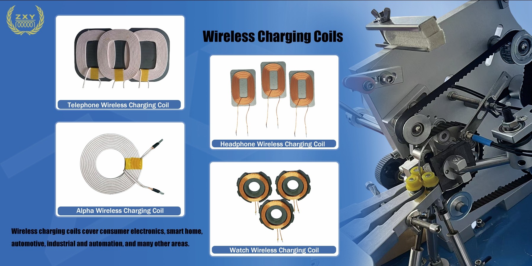 Strong Magnetic 24MM-6.5uH Wireless Charging Transmitter Coil For Smart Watches