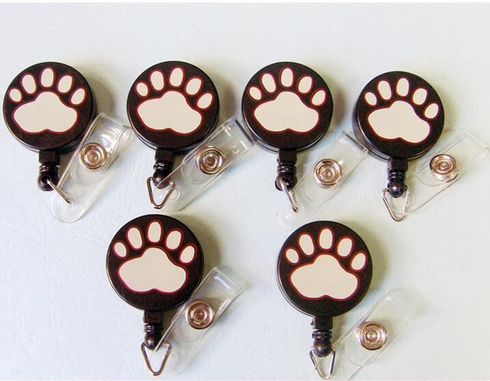 ABS Custom Yoyo Id Card Holder , Round Retractable Badge Reels With BSCI