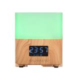Hotel Ultrasonic Aroma Mist Essential Oil Diffuser Alarm Clock