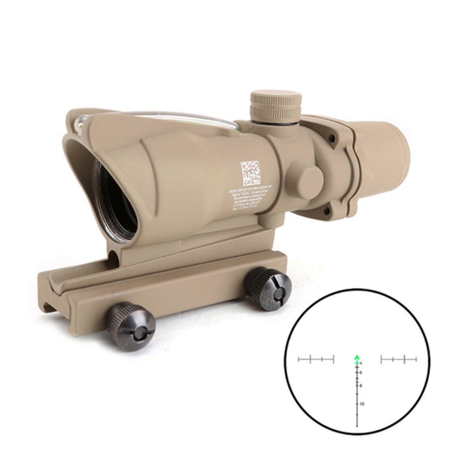Trijicon 4x32 ACOG Riflescope Red And Green Dual Illuminated Chevron Reticle TA51 Mount