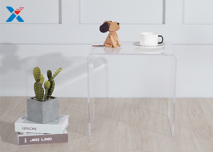 Modern Transparent Acrylic Furniture , Clear Acrylic Coffee Table In Living Room