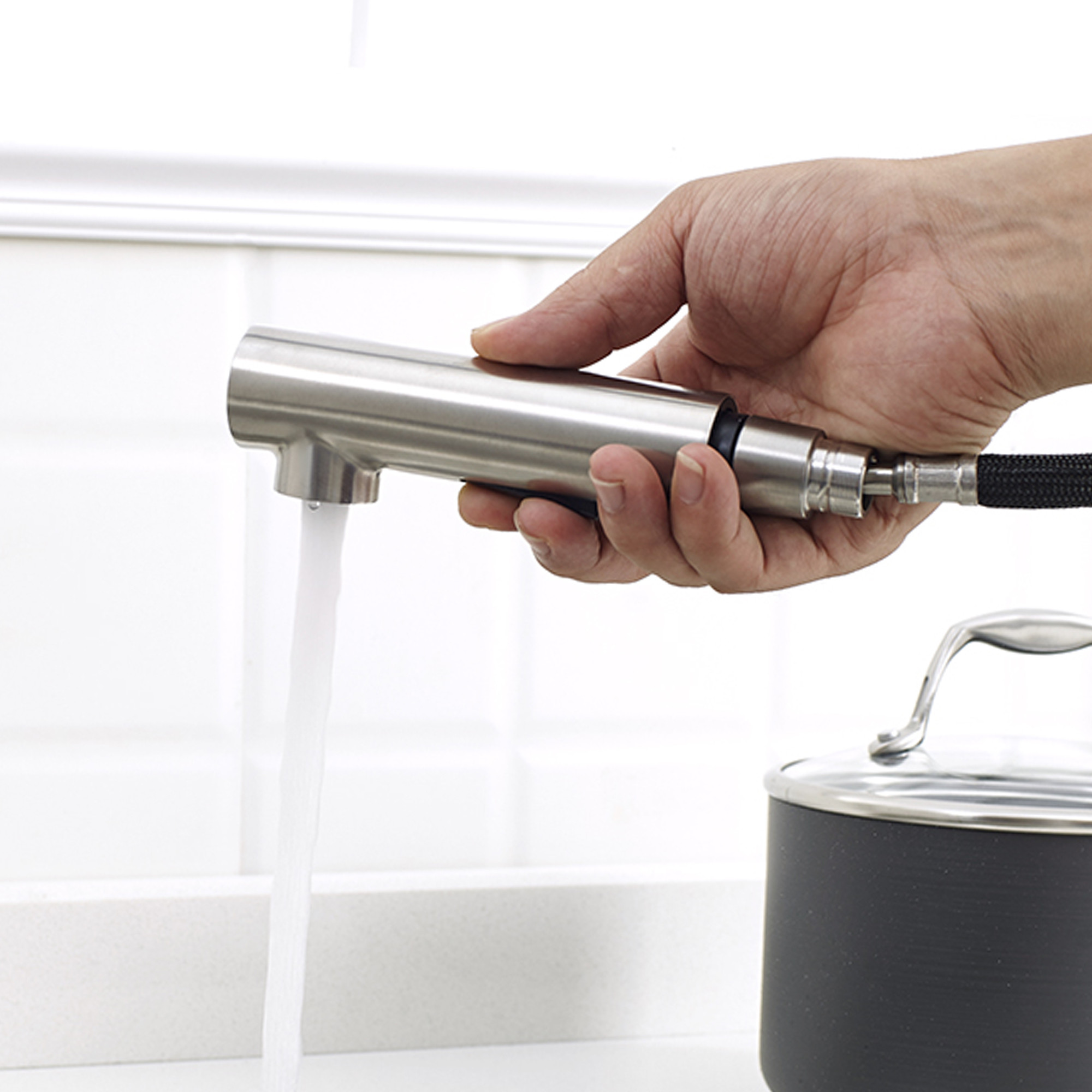 New Design 360 Degree Rotatable Flexible Ceramic Cartridge Durable Kitchen Faucet for kitchen cabinets