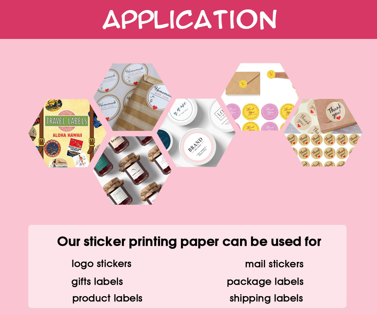 Printable 210x297mm 120gsm Label Sticker Paper