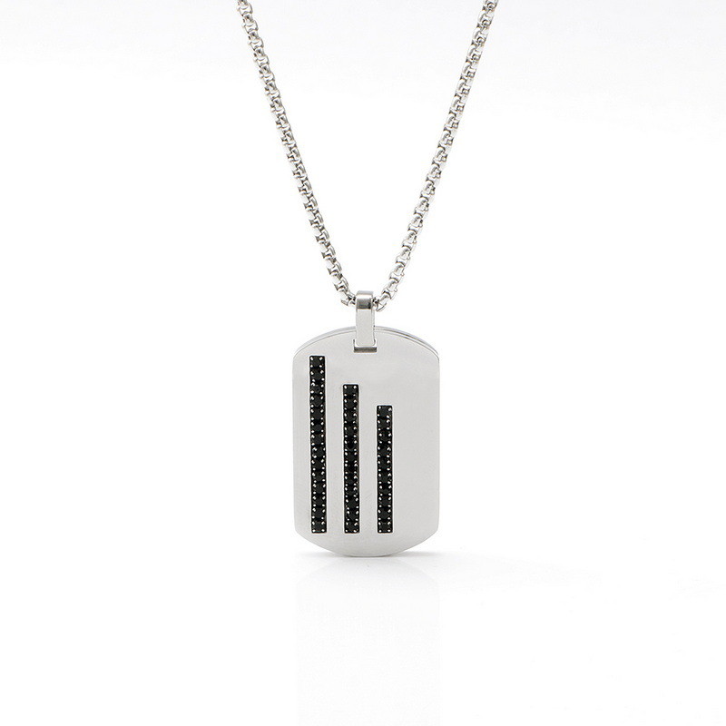 Personalized, fashionable, simple accessories, stainless steel high-end pendant, men's necklace, romantic, trendy, creative accessories