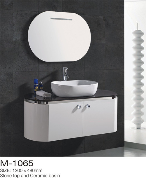 Wall Mounted Double Sink Bathroom Vanity Stable Mould Resistant Customized Color