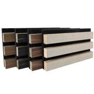 China SGS Flavorless Wood Veneer Slats Ceiling Panels 600x2400x21mm wholesale