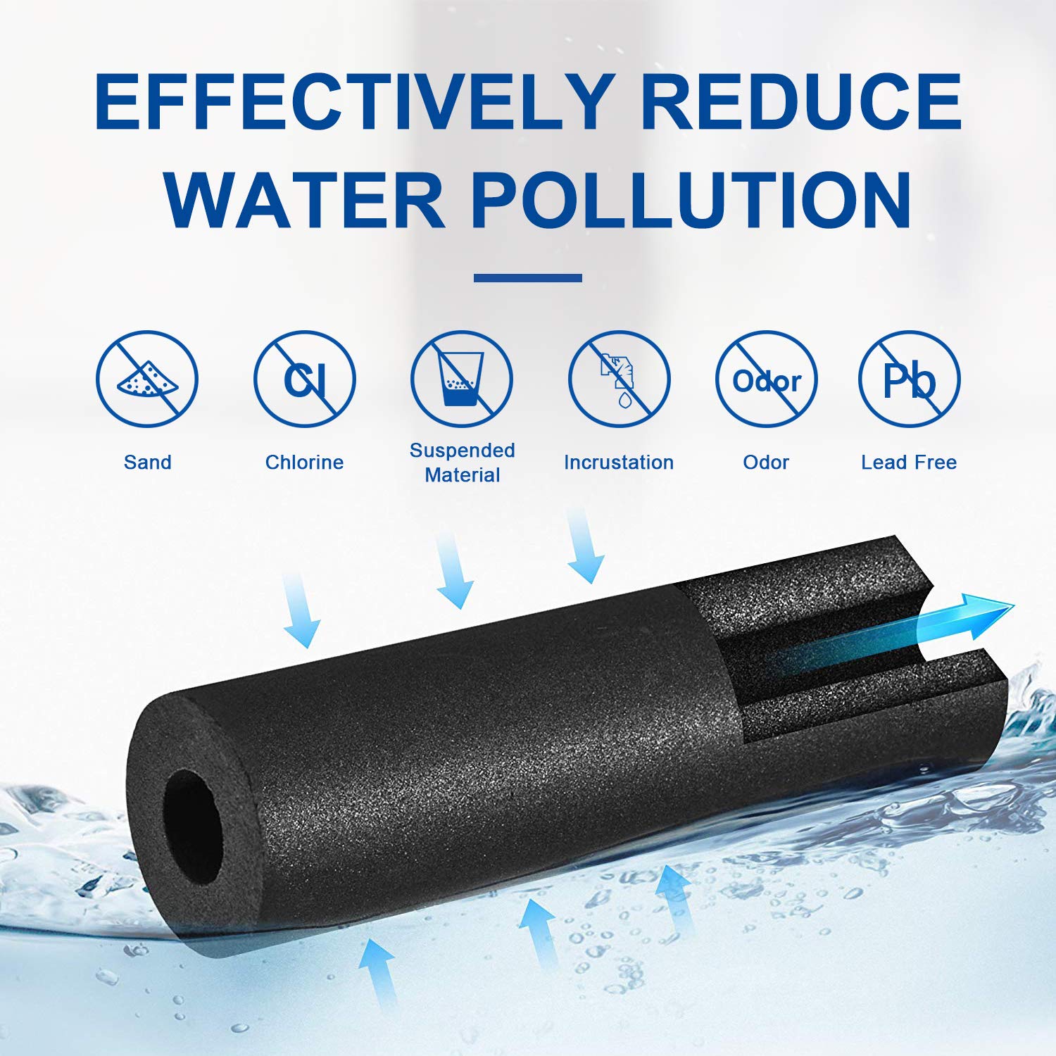 Coconut Shell Activated Carbon LT700P 6 Month 200 Gallon Capacity Replacement Refrigerator Water Filter