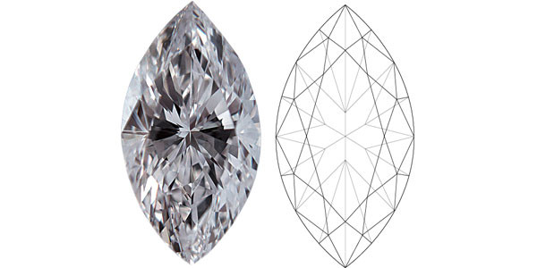 4.6ct Colorless Marquise CVD Lab Grown Diamonds F E Color Grade VS1 VVS2 Clarity Grade