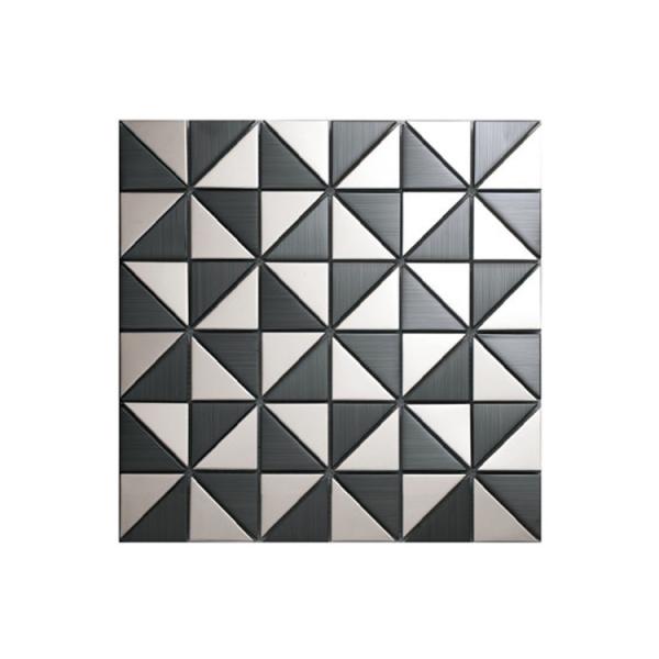 Kitchen 3D Mosaic Decorative Stainless Steel Wall Tiles Backsplash AISI