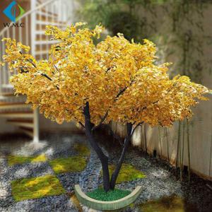 China Golden Artificial Ginkgo Tree For Wedding Hotel Interior Landscaping Decoration wholesale