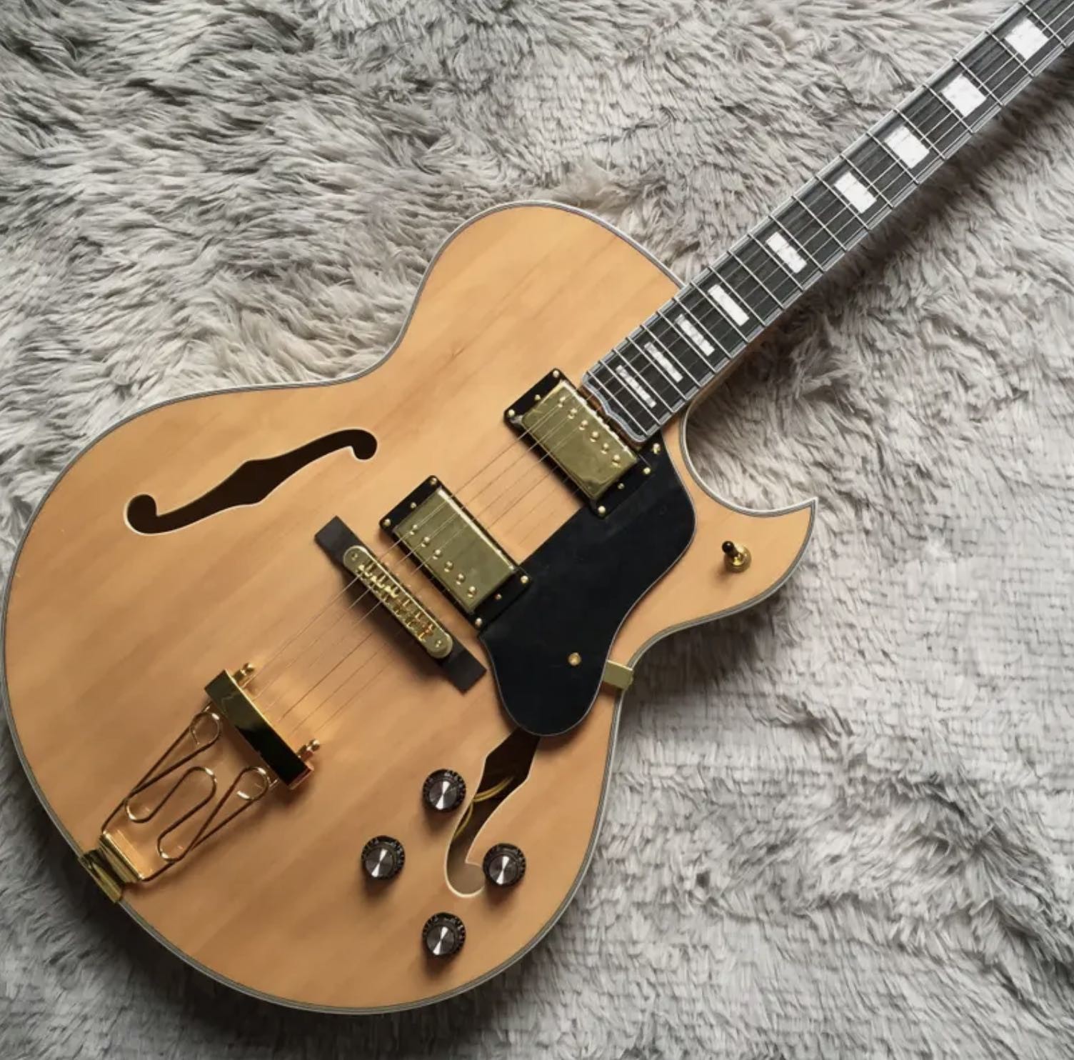 Custom Byrdland Electric Guitar Spruce Top Archtop Gold Hardware