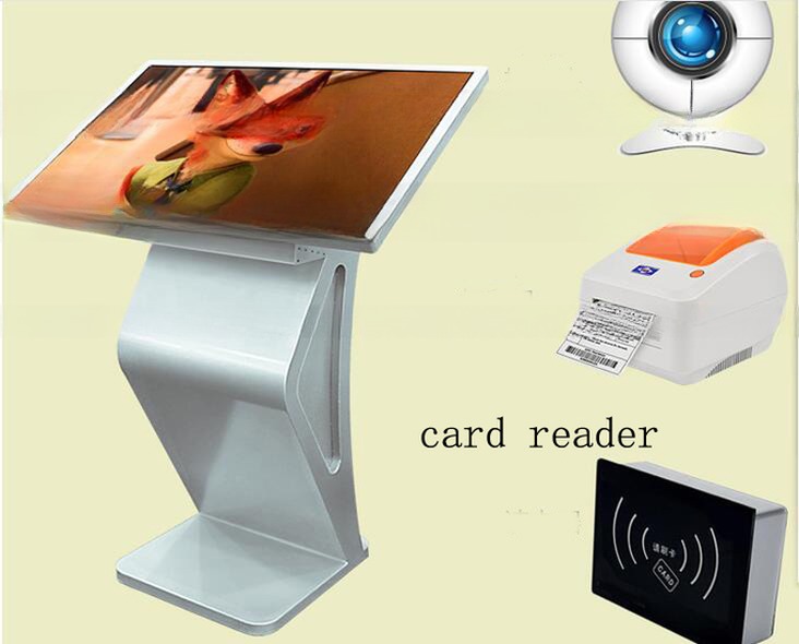 Win10/11 or Android OS 27" Inch LCD multi touch computer stand kiosk