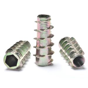 China Stainless Steel SS304 Hexagon Socket Wood Insert Nut wholesale