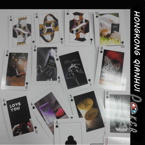 PRINTED CUSTOMIZED PROMOTIONAL PLAYING CARDS FOR ADVERTISING PURPOSE WITH PLASTIC BOX