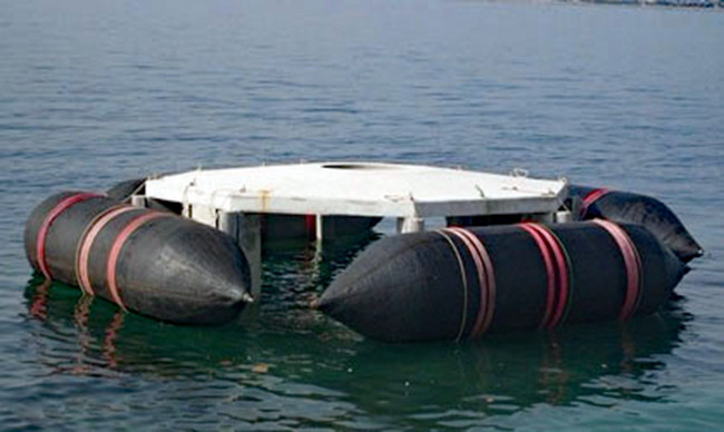 Natural Rubber Large Buoyancy Inflatable Marine Salvage Bags For Boat