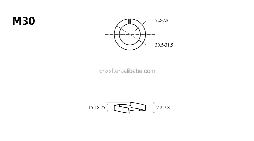 GB93 Standard NXF 2507 Flat Washer Duplex Stainless Steel Spring Washer for General Industry Performance Optimization