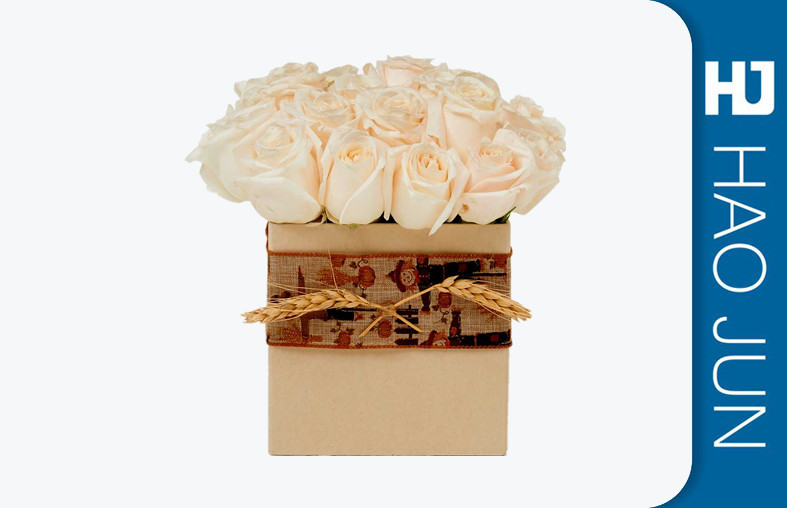 Hot Sell Paper Large Round Cardboard Flower Boxes Romantic Round Box With Ribbon