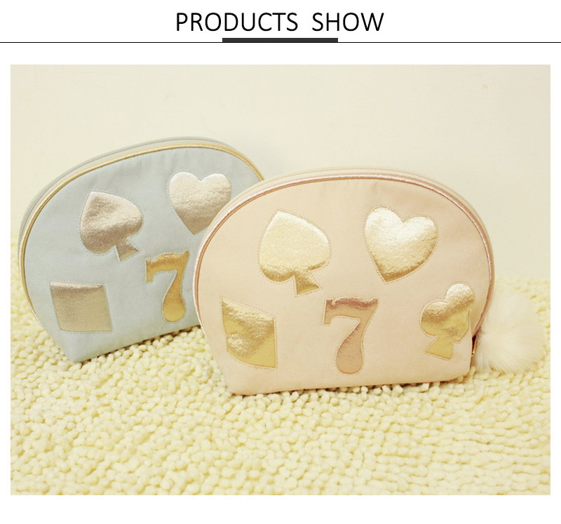 Embroidery Pattern Polyester Cosmetic Travel Bag