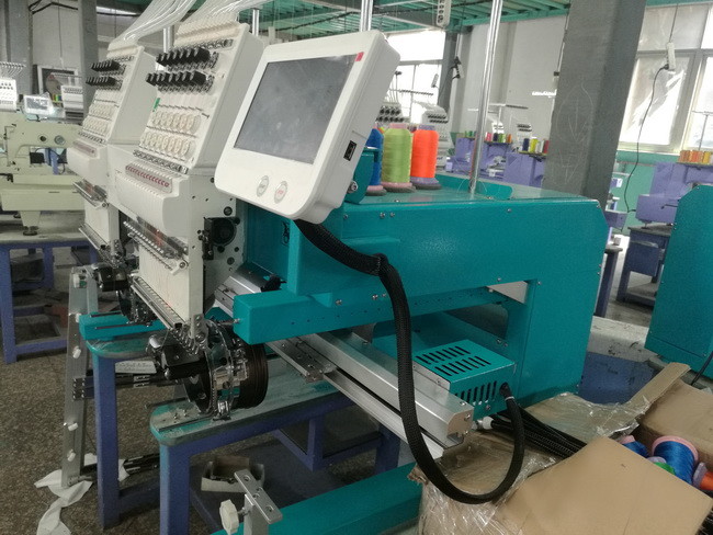 15 Needles Two Head Embroidery Machine With One Year Warranty CE ISO9001