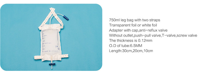 Disposable Medical Sterile Urology Series Economic Urine Bag Customized for adult PVC urine bag