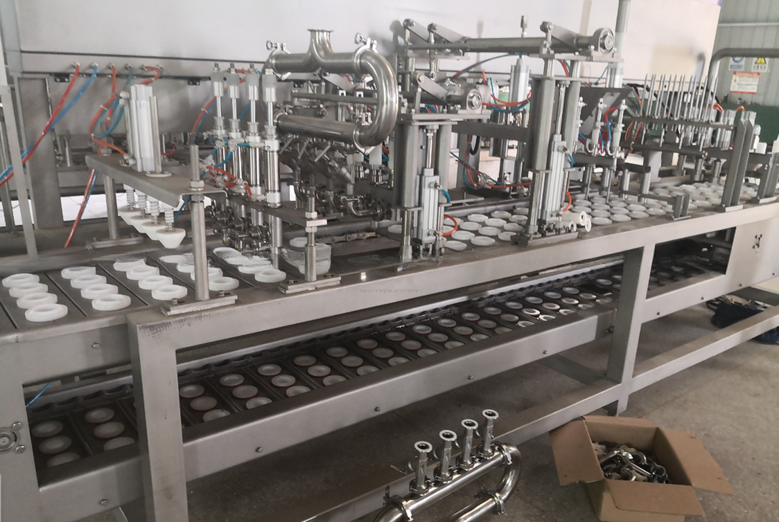 Highly Ice Cream Cup Filling and Sealing Machine with Max. Air Consumption 0.5m3/min