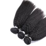 Kinky Straight 8A Grade Virgin Human Hair Bundles No Smell Hair Extension