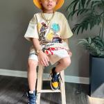 Summer Children Clothing Sets Boys Streetwear Kids Two Piece Shorts Multicolor
