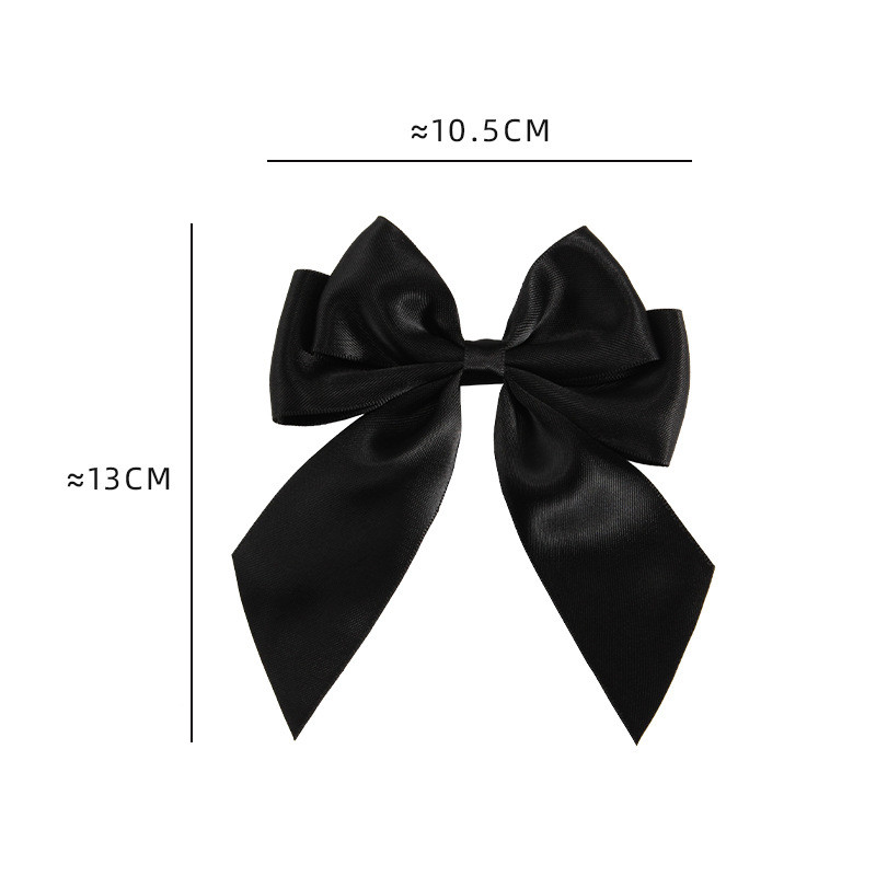 Gold Pre Tied Satin Ribbon Bow With Elastic Loop Satin Ribbon For Gift Wrapping