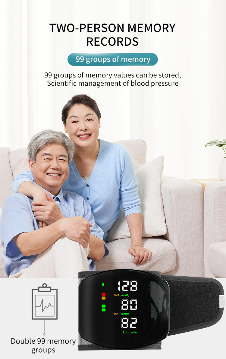 Portable, Large-Sized LCD Digital Display With Voice Prompt Function For Blood Pressure Monitoring