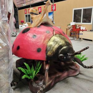 China Theme Park Realistic Animatronic Ladybug Model Natural Color wholesale